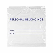 250 Personal Belongings Bags White 25 x 26 Gusseted Drawstring - £132.51 GBP