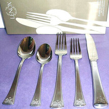 Lenox Autumn Legacy 5 Piece Place Setting 18/10 Stainless Flatware New - £27.34 GBP