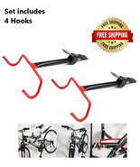 Set of 4 - Bike Bicycle Storage Hanger Rack Garage Wall Mount Holder Hea... - $568.44 MXN