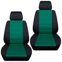 Front set car seat covers fits 2006-2020 Honda Ridgeline   black - emerald green - £53.40 GBP+