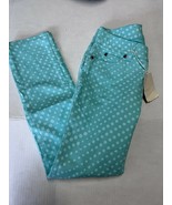 Two by Vince Camuto Women&#39;s Jeans Mint Green w/ Polka Dots Size 25 P NWT - £30.77 GBP