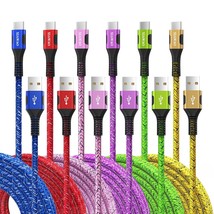 USB A to USB C Cable 3ft 6 Pack USB C Cable for Samsung Galaxy S24 S23 S22 S21 S - $32.76