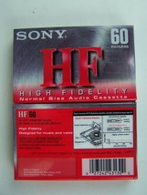 Sony HF600 Audio Cassette Tape High Fidelity Normal Bias Position 60 Minute New - £5.53 GBP