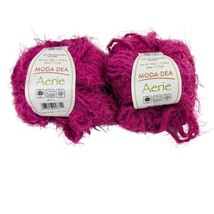 (2) Moda Dea Aerie Yarn ROSE PINK *Same Lot* 3.52 oz 142 yd Nylon Bulky Soft NEW - £6.22 GBP