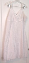 Studio 1940 White Eyelet A Line Dress Spaghetti Straps Size 18 Woman - £28.35 GBP