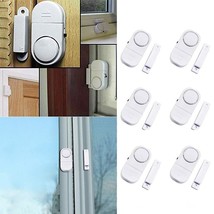6x Wireless Home Window Door Entry Alarm Protection Burglar Alert System... - £23.14 GBP