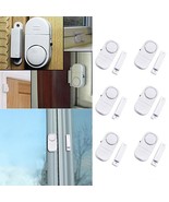 6x Wireless Home Window Door Entry Alarm Protection Burglar Alert System... - £22.90 GBP