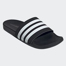 Adidas Adilette Comfort Slides Sandals Foam Footbed Black Navy White Men... - $22.99