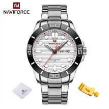 Naviforce 2022 New Fashion Sports Watches Men&#39;s Wristwatch Waterproof Stainless  - £47.11 GBP