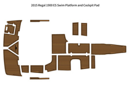 2015 Regal 1900 ES Swim Platform Cockpit Boat EVA Faux Foam Teak Deck Floor Pad - £522.78 GBP