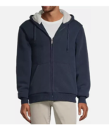 Victory Outfitters Sherpa Lined Fleece Lined Zip Up Hoodie BLUE Men&#39;s Sz... - $24.56