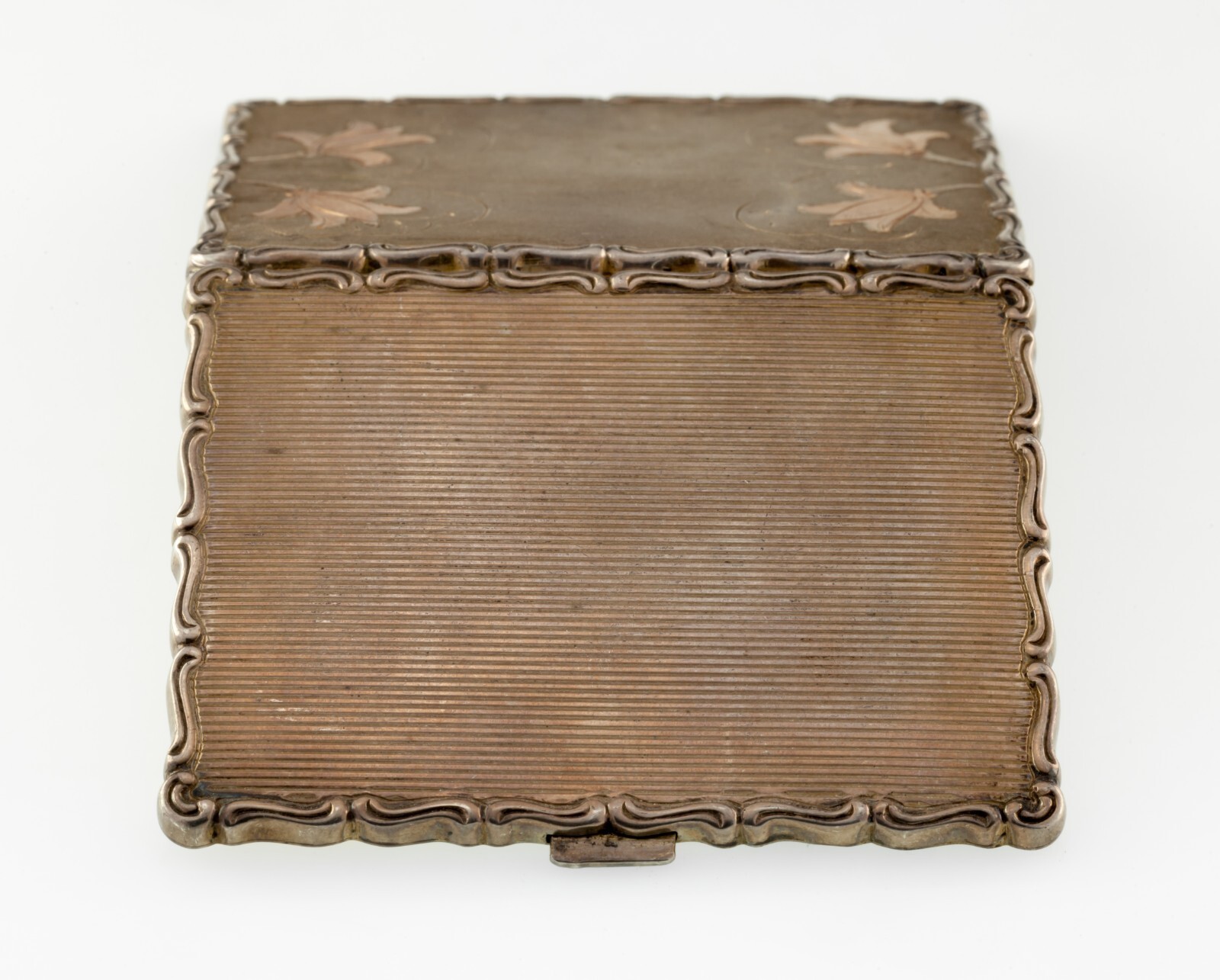 835 Silver Cigarette Holder Box With Flora Pattern Item image 5