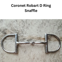Robart Coronet D Ring Snaffle Stainless Steel Horse Bit copper inlay USED - £18.43 GBP
