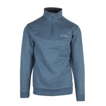 Columbia Men&#39;s Carbon HTH Blue Hart Mountain II Half Zip Fleece Sweater ... - £26.28 GBP