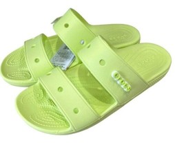 Crocs Classic Sandals Slides Lime Zest Green Men Size 10 / Women Size 12... - £25.00 GBP