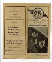 Ohio Kentucky Railway Employees Annual Time Book Record Household Expens... - $17.82