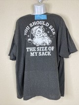 Delta Pro Men Size 3XL Dark Gray &quot;You Should See The Size of My Sack&quot; T ... - £4.93 GBP