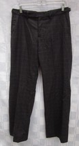 BANANA REPUBLIC MARTIN FIT PLAID LINED PANTS WOOL Size 6 Made in ITALY 2002 - $14.24