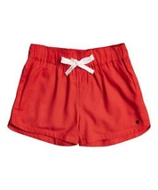 MSRP $30 Roxy Poppy Red Drawstring-Waist Shorts Size 12/L NWOT - $12.54