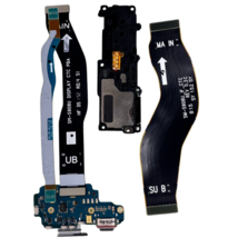 Charging Port Flex Cables &amp; Loudspeaker for Samsung Galaxy S22 Ultra SM-S908U - $25.20