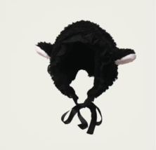 Kawaii Sheep design Beanie,Fluffy Sheep lamb ear winter hat,plush animal ear hat - £23.25 GBP