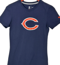 Chicago Bears T-Shirt Women&#39;s Small Short Sleeve Graphic Blue Orange Tee - £11.99 GBP