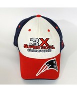 New England Patriots 3X Super Bowl Champions Hat 2004 Reebok Brady XXXVI 36 - $658.39 MXN