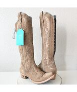 Lane Reverie Womens Cowboy Boots 8 Latte Suede Cowgirl Western Knee High... - $7,687.50 MXN