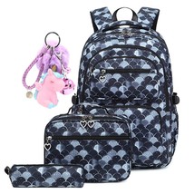 Top Quality Teen Girls Backpack for School Kids Backpack with Lunch Bag Children - £58.97 GBP
