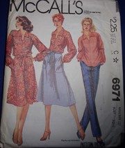 McCall’s Misses Blouse &amp; Shirt Size 10 #6971 - £3.97 GBP