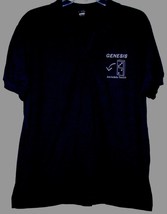 Genesis Concert Shirt Vintage Invisible Touch Button Collar Screen Stars Size LG - £196.72 GBP