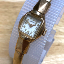 VTG Benrus Lady RGP Bezel 1/10 10k Gold Filled Cuff Hand-Wind Mechanical Watch - $75.99
