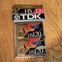 2 Pack TDK MP Premium 120 Min 8mm CAMCORDER Video CASSETTE Tapes NEW Sealed - £7.91 GBP