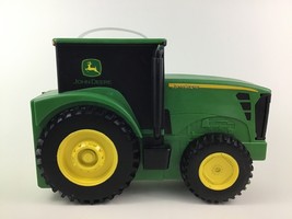 John Deere Green Tractor Farm Vehicle Die Cast Carry Case Toy Ertl 13&quot; Storage - £19.23 GBP