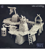3D Printed Cast n Play Ladders and Scaffoldings Uru Can Tribe 28mm 32mm D&amp;D - $210.30+