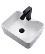 Bathroom Vessel Sink - Dorzom 16x12 Inch Ceramic - £287.65 GBP