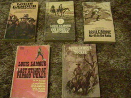 [P17I] (Lot Of 6) Paperback Westerns By Louis L&#39;amour - £12.55 GBP