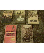 [P17I] (LOT OF 6) PAPERBACK WESTERNS By LOUIS L&#39;AMOUR - £12.54 GBP