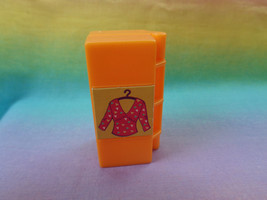 Mattel Polly Pocket Dollhouse Replacement Orange Case / Closet Accessory... - $2.91