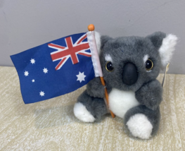 Koala Stuff Animal Holding Australian Flag Travel Souvenir Tags - £11.17 GBP
