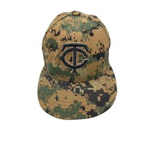 New Era 59Fifty Minnesota Twins Official On Field Cap Camo Fitted Hat 6-7/8 - £15.41 GBP