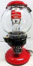 Columbus Model &quot;A&quot; Peanut Dispenser Penny Operated Circa 1930&#39;s Red/Black - £768.40 GBP