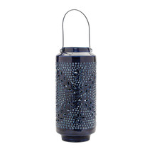 Snowflake Punched Metal Candle Lantern 15.5&quot;H - $1,532.46 MXN