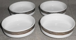 Set (4) Fukagawa Porcelain Silver Lichen Pattern #917 Coasters - £24.81 GBP
