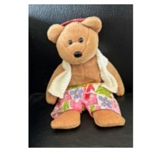 Rare Ty Beanie Baby Teddy Bear Plush Hawaiian Swim Trunks Headband Colle... - $12.38