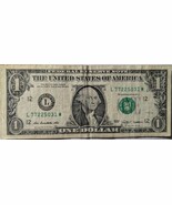 US$1 2009 Fancy Serial Number ending with W: L 77225031 W - $130.28 MXN