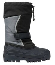 LL Bean Kids Northwoods Boots Size 5 Gray Black Pull On Waterproof With Inserts - $39.60