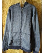 True Rock men&#39;s xl 100% polyester gray full zip hoodie - $27.71
