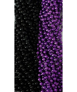 Purple Black Ravens Mardi Gras Beads Football Tailgate Party Favors Lot ... - £11.66 GBP+