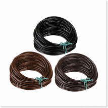 Premium Quality 18m Leather Cords - 2mm Round Necklace String Strips - Ideal for - £19.13 GBP